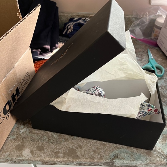 Sally ballet flat in “poppy liberty” with ankle tie - Picture 8 of 8